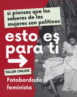 🪡🎞️🧵FOTO BORDADO FEMINISTA 🧵🎞️🪡
❤️ Taller online
❤️ 7, 14 y 27 de julio
❤️ Martes de 18:30 a 20:30
En este taller vamos a utilizar los saberes de las mujeres como herramientas de transformación y de resistencia. A través de tres sesiones nos enredademos en los hilos y las memorias.
Toda la info en nuestra web ❤️ Dudas, consultas a formacion@editorialavenate.com